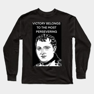 NAPOLEON quote .6 - ink portrait Long Sleeve T-Shirt